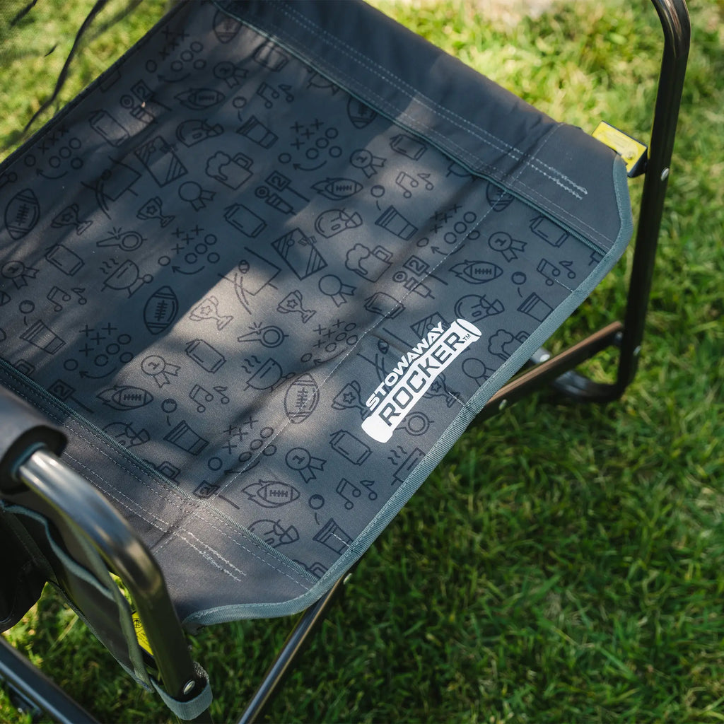 Smooth Motion Stowaway Rocker - Choice 794 - Heavy-Duty Kickback Rocker with Beverage Holder Detail