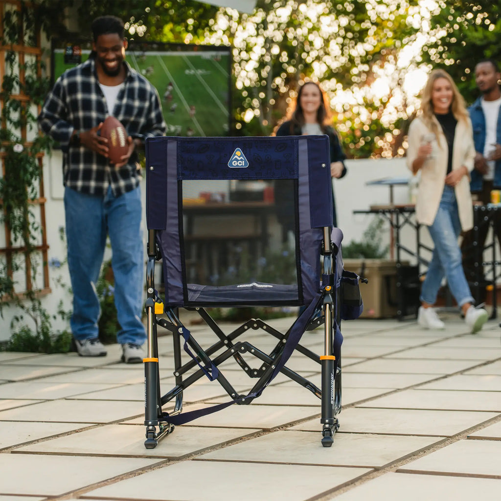 Smooth Motion Stowaway Rocker - Choice 794 - Heavy-Duty Kickback Rocker with Beverage Holder Detail
