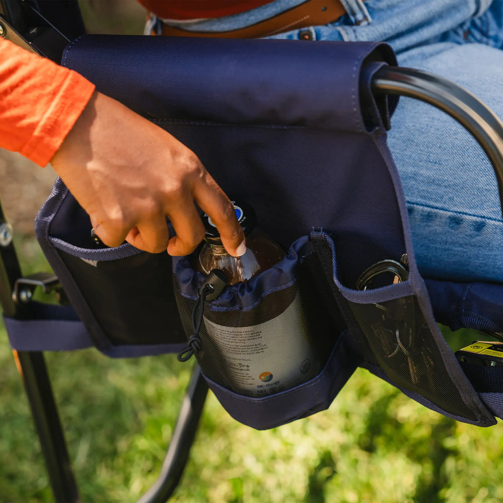 Smooth Motion Stowaway Rocker - Choice 794 - Heavy-Duty Kickback Rocker with Beverage Holder Detail