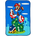 Lightweight Warm Kids Fleece Throw Blanket 46x60, Nintendo - Super Soft Reversible Sherpa Flannel Blanket - Default Title