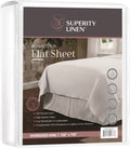 Wrinkle-Resistant Oversized King Size Flat Sheet for Bed - 100% Cotton - Durable and Comfortable with 200 Thread Count - Soft, Breathea... - Premium Ultra-Soft Pillowcase Pair for Sleeping - Default Title