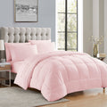 Luxurious Quilted Supreme 7 Piece Bed-In-A-Bag All Season Solid Comforter & Sheet Set, Full, Pale Pink - Cloud-Like Soft Lightweight Bed Comforter - Default Title