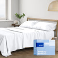 Premium Egyptian Cotton King Size Cotton Sheets Set - 400 Thread Count 4 PC 100% Cotton Sheets for King Bed, 16 In Deep Pocket King Size Cott... - Premium Ultra-Soft Pillowcase Pair for Sleeping - Default Title