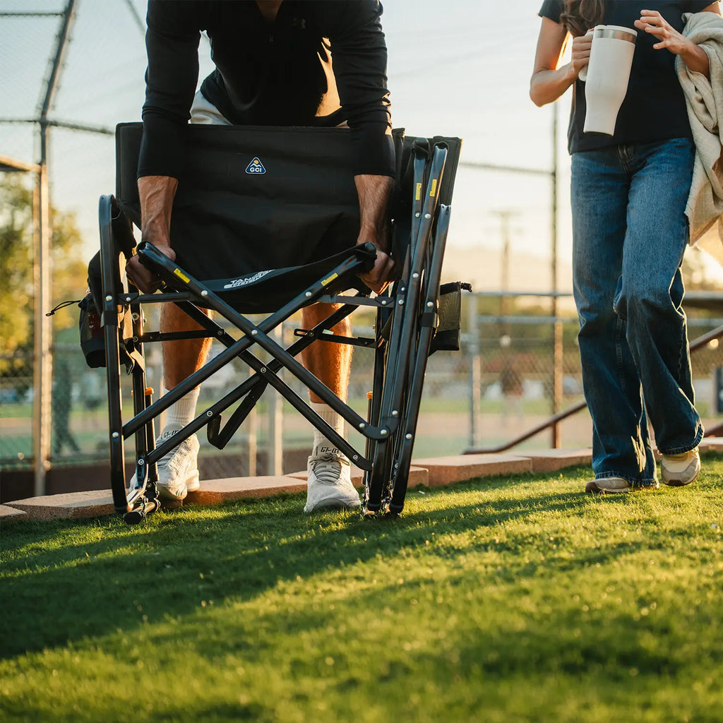 Patented Spring-Action Tandem Rocker - Choice 227 - Patented Spring-Action Rocking Chair for Camping Detail