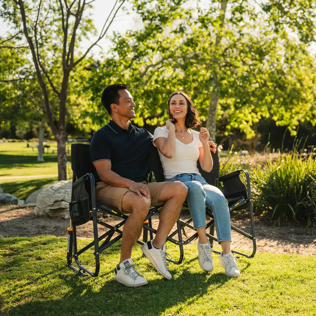 Patented Spring-Action Tandem Rocker - Choice 227 - Patented Spring-Action Rocking Chair for Camping Detail