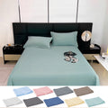 Premium Egyptian Cotton Under $5 Clearance! InsCrazy Bed Sheet, 100% Cotton Household Solid Color, Soft and breathable Bed Sheet Piece 66 x 96" - Breathable Egyptian Cotton Flat & Fitted Sheets - Default Title