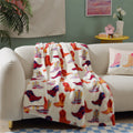 Cozy Fleece 50" x 60" Cowboy Western Faux Fur Throw for Teens and Young Adults - Super Soft Reversible Sherpa Flannel Blanket - Default Title