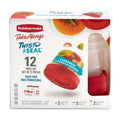 Playful Geometric 12 Piece Food Storage Set, Red - Deliciously Soft Cupcake Sensory Glob - Default Title