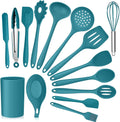 Heavy Duty 15-Piece Kitchen Utensils Set, Silicone Cooking Utensils with Holder, Non-stick Cookware Friendly & Heat Resistant - ... - High-Precision Culinary Tool for Baking & Cooking - Default Title