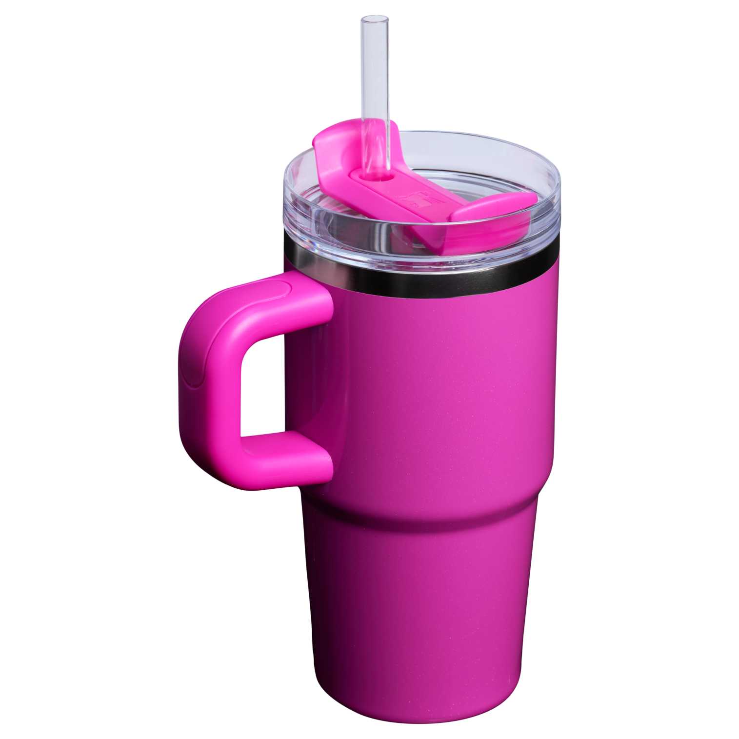 Double-Wall Vacuum The Quencher H2.O Flowstate Tumbler with Handle | Stanley Create D309N - Double-Wall Vacuum Insulated Travel Tumbler with Straw Detail
