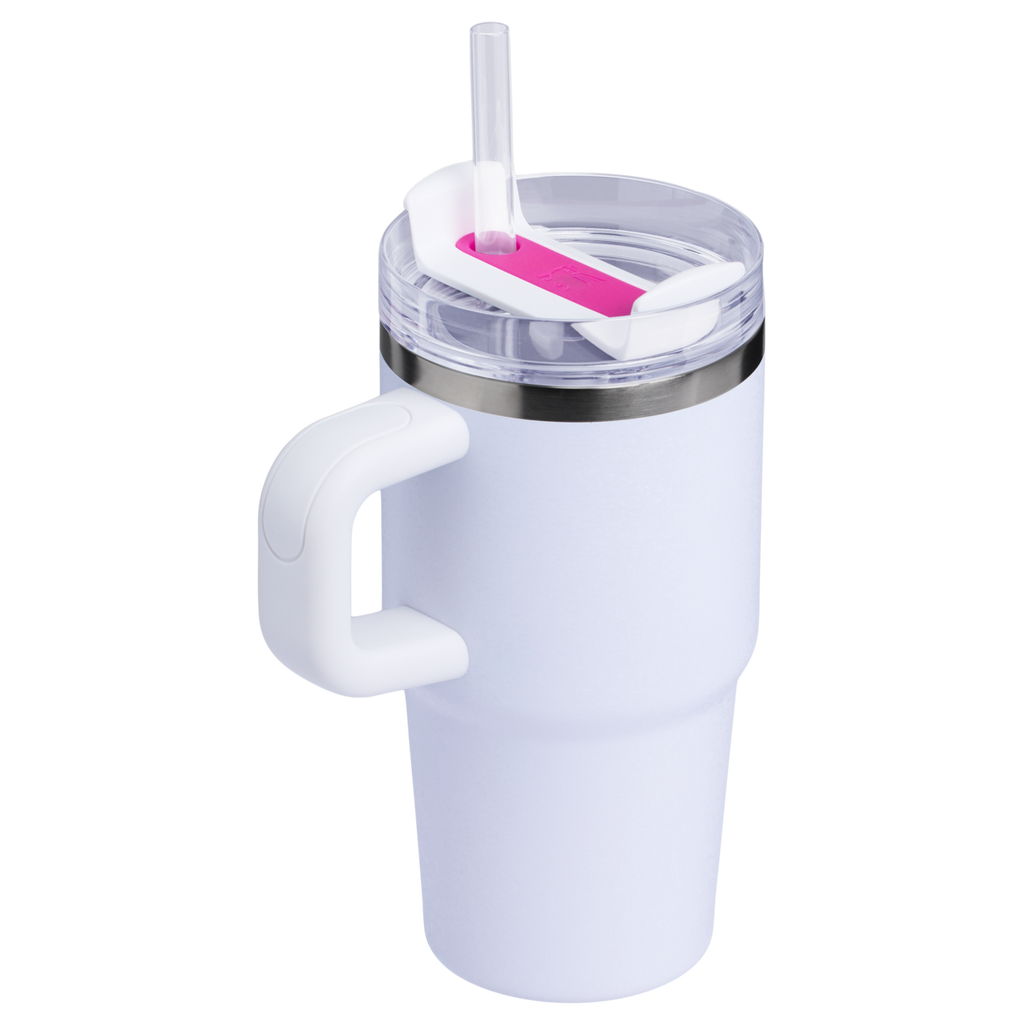 Double-Wall Vacuum The Quencher H2.O Flowstate Tumbler with Handle | Stanley Create D309N - Double-Wall Vacuum Insulated Travel Tumbler with Straw Detail