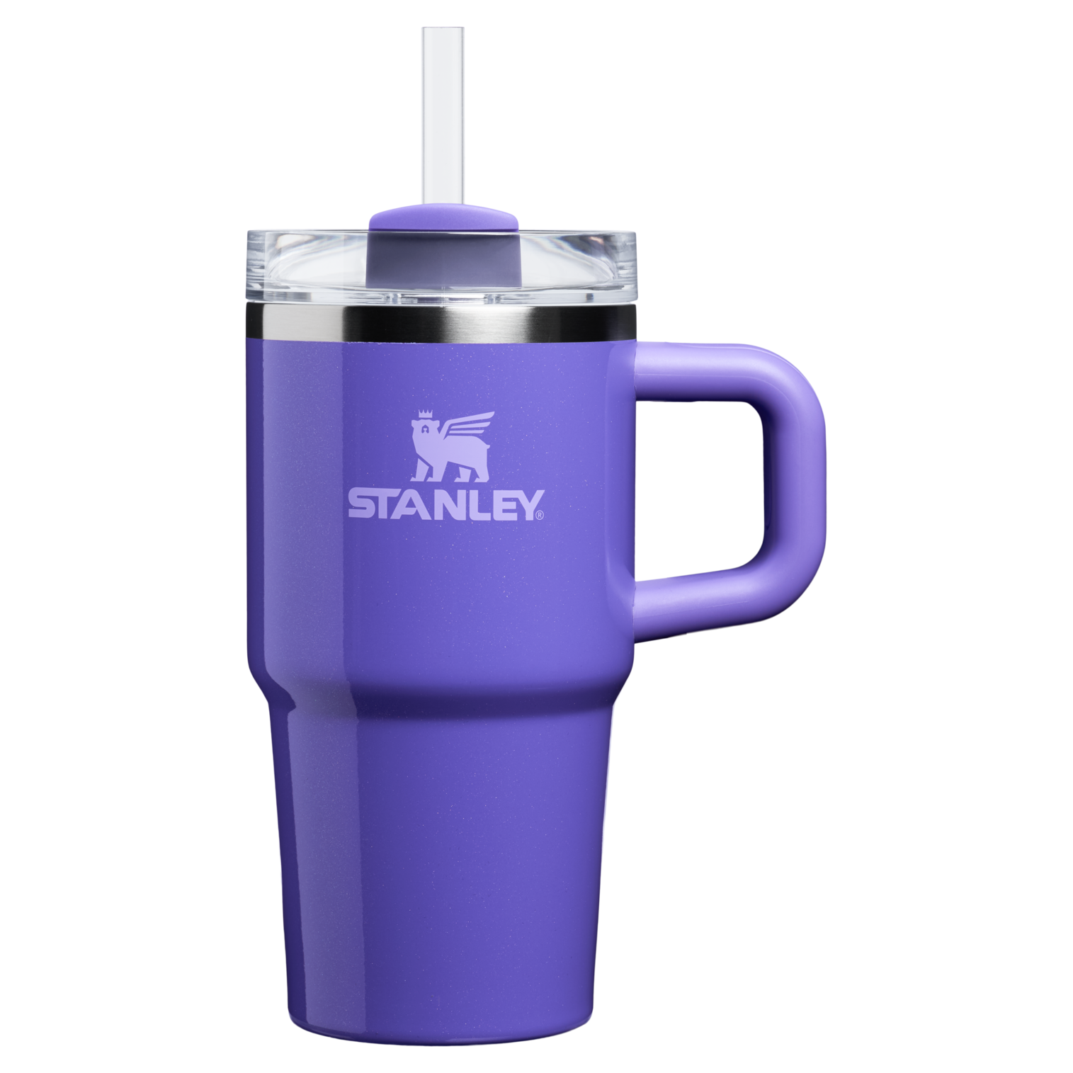 Double-Wall Vacuum The Quencher H2.O Flowstate Tumbler with Handle | Stanley Create D309N - Double-Wall Vacuum Insulated Travel Tumbler with Straw Detail