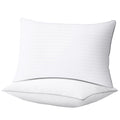 Ergonomic Memory Foam Pillows Standard Size Set of 2, Hotel Quality, Down Alternative Gusseted Bed Pillows for Side, Back, And Stomach Slee... - Decorative Throw Pillow Cushion for Sofa & Bed - Default Title