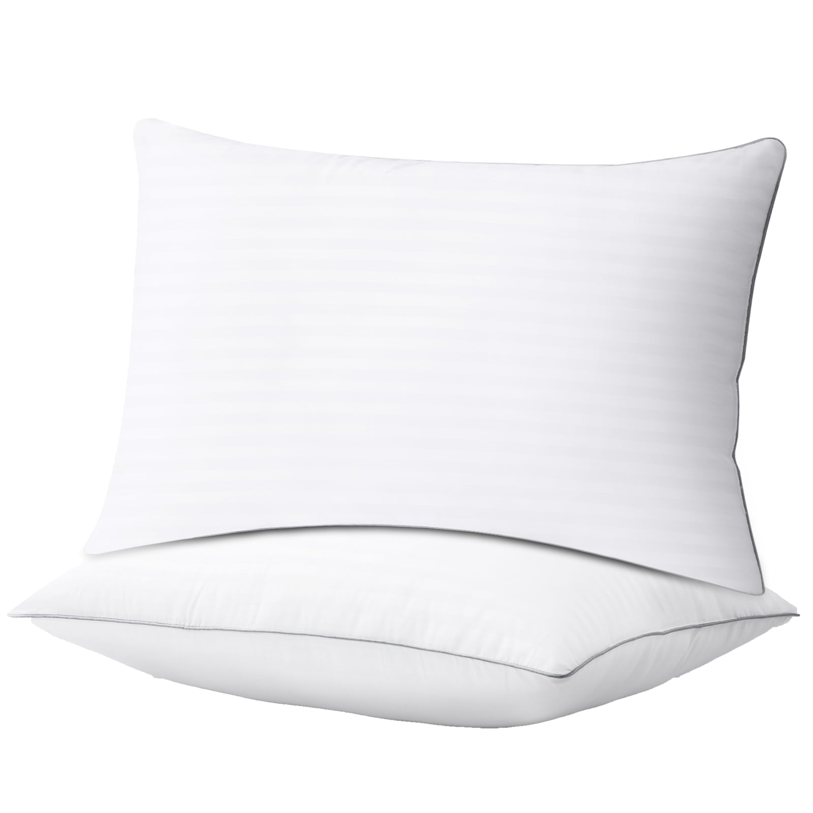 Ergonomic Memory Foam Pillows Standard Size Set of 2, Hotel Quality, Down Alternative Gusseted Bed Pillows for Side, Back, And Stomach Slee... - Decorative Throw Pillow Cushion for Sofa & Bed - Default Title