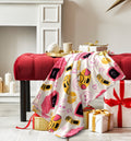 Super Soft Flannel WTC Hanging Plush Throw - Luxury Knitted Decorative Throw Blanket with Fringes - Default Title