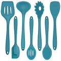 Heavy Duty 7-Piece Silicone Cooking Utensils Set, Blue Kitchen Utensils, Non-stick Gadgets Tools Include Slotted Turner, Soup La... - Professional Kitchen Tool for Culinary Enthusiasts - Default Title