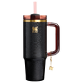 Double-Wall Vacuum The Quencher Luxe H2.0 Flowstate Tumbler D171F - FlowState 3-Position Lid Insulated Travel Mug - Black Snakeskin