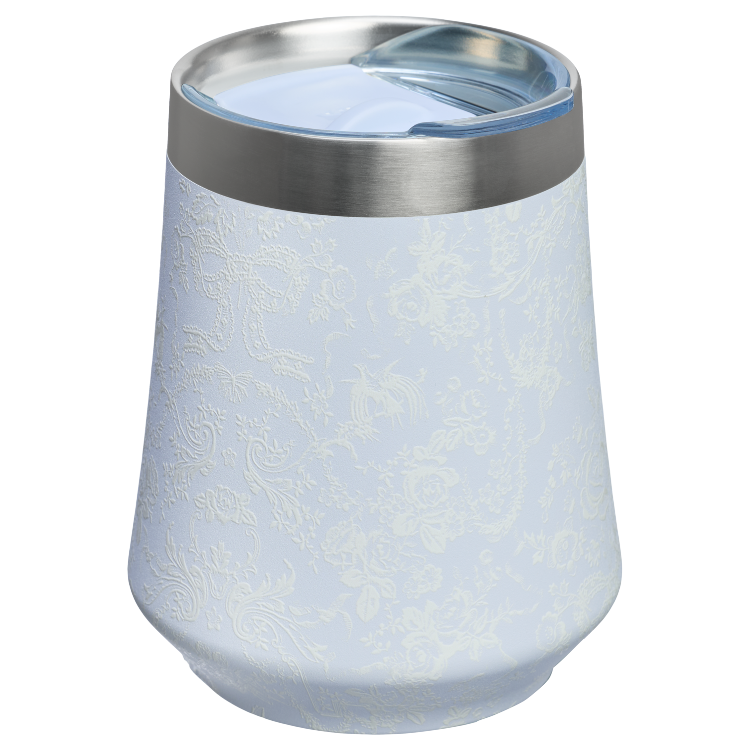 Elegant Stemless Stanley 1913 x LoveShackFancy Holiday Reserve Wine Tumbler D204X - Reserve Collection Stainless Steel Whiskey Cup Detail