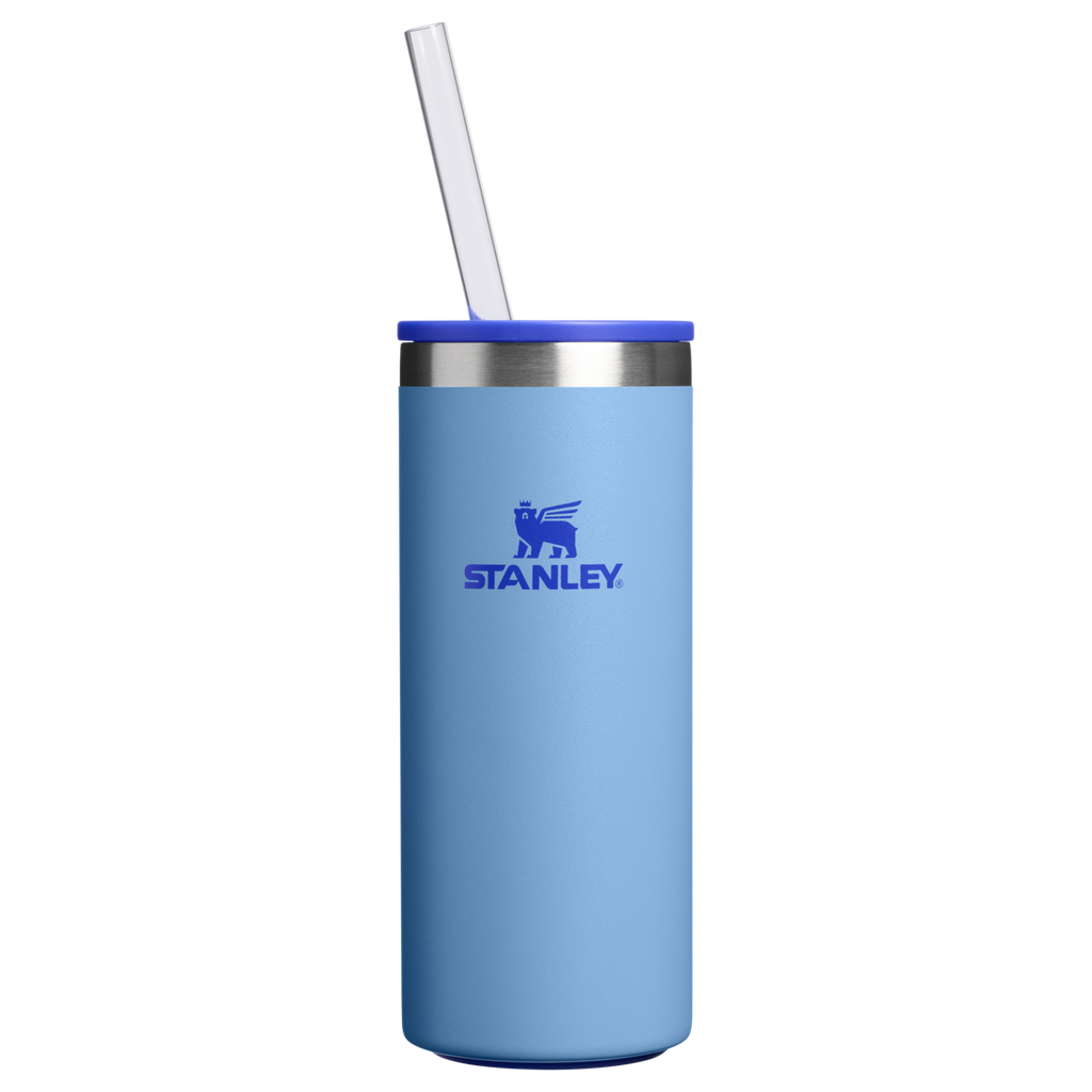 Ice-Retention The Everyday Slim Can Cooler Cup | Stanley Create D300G - Leak-Proof Insulated Mini Cooler Bag for Lunch - Blue Sky