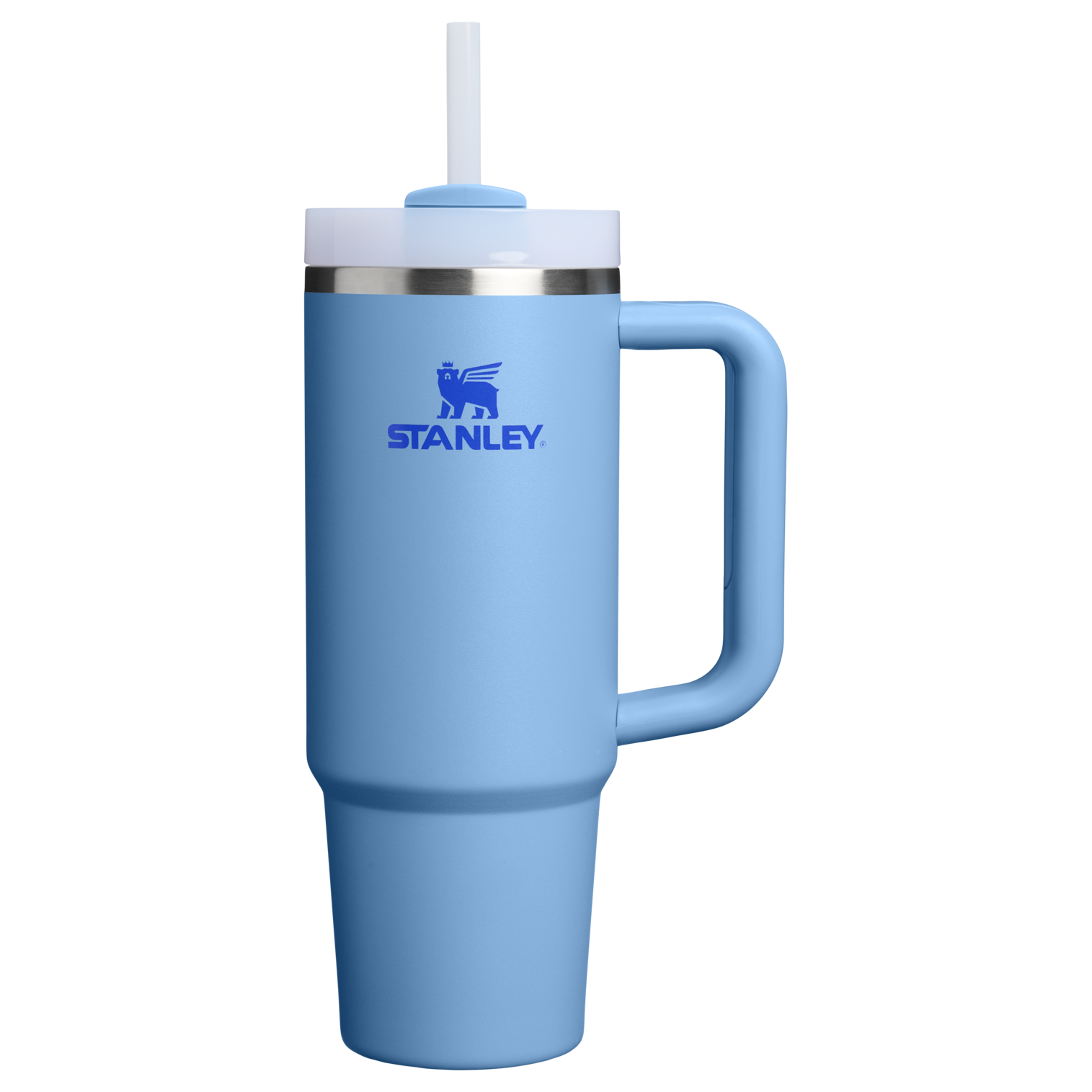 Double-Wall Vacuum The Quencher H2.0 Flowstate Tumbler | Stanley Create D331C - Double-Wall Vacuum Insulated Travel Tumbler with Straw - Blue Sky