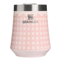 Shatterproof Luxury The Reserve Wine Tumbler D352C - Elegant Stemless Vacuum Insulated Wine Tumbler - Rose Quartz Rattan