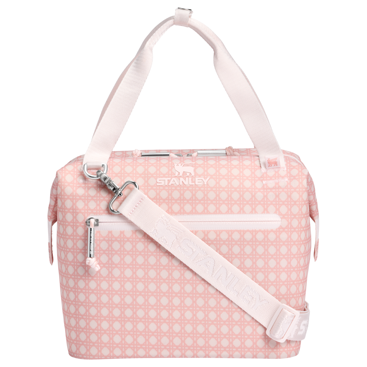 Heavy-Duty Tote The All Day Julienne Mini Cooler D349V - Leak-Proof Insulated Mini Cooler Bag for Lunch - Rose Quartz Rattan