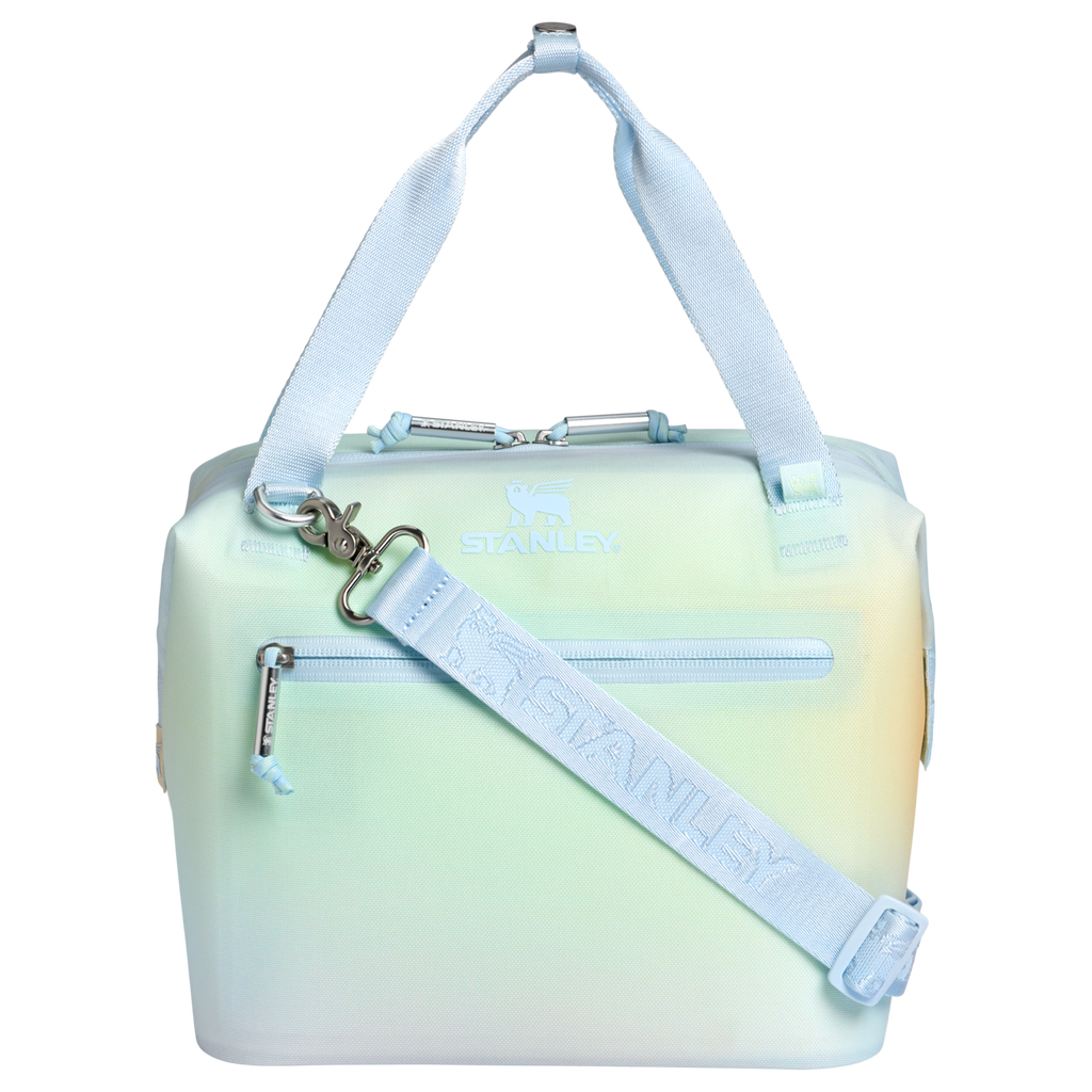 Portable Mini The All Day Julienne Mini Cooler D052R - Heavy-Duty Ice-Retention Food & Beverage Carrier - Sunrise Spiral