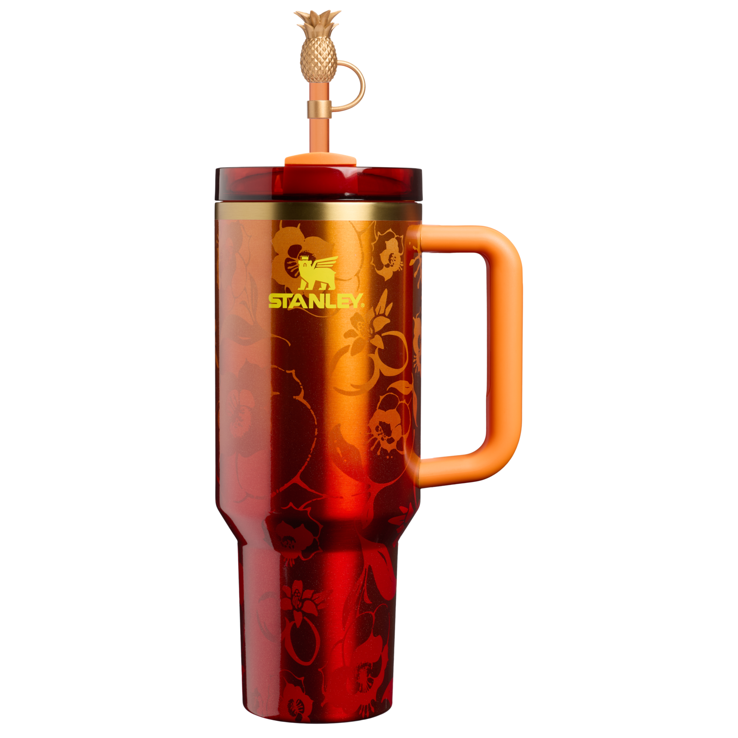 Large Capacity The Stanley 1913 x Karol G Quencher H2.0 Flowstate Tumbler D275T - 40oz Large Capacity Car-Cup Friendly Quencher - 40oz | KAROL G FLOR