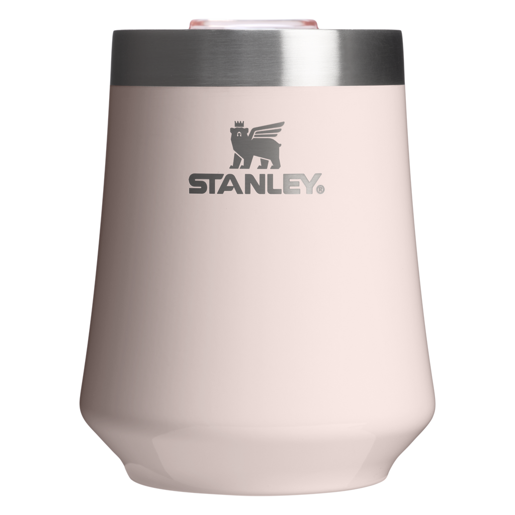 Elegant Stemless The Reserve Wine Tumbler | Stanley Create D302P - Elegant Stemless Vacuum Insulated Wine Tumbler - Rose Quartz Gloss