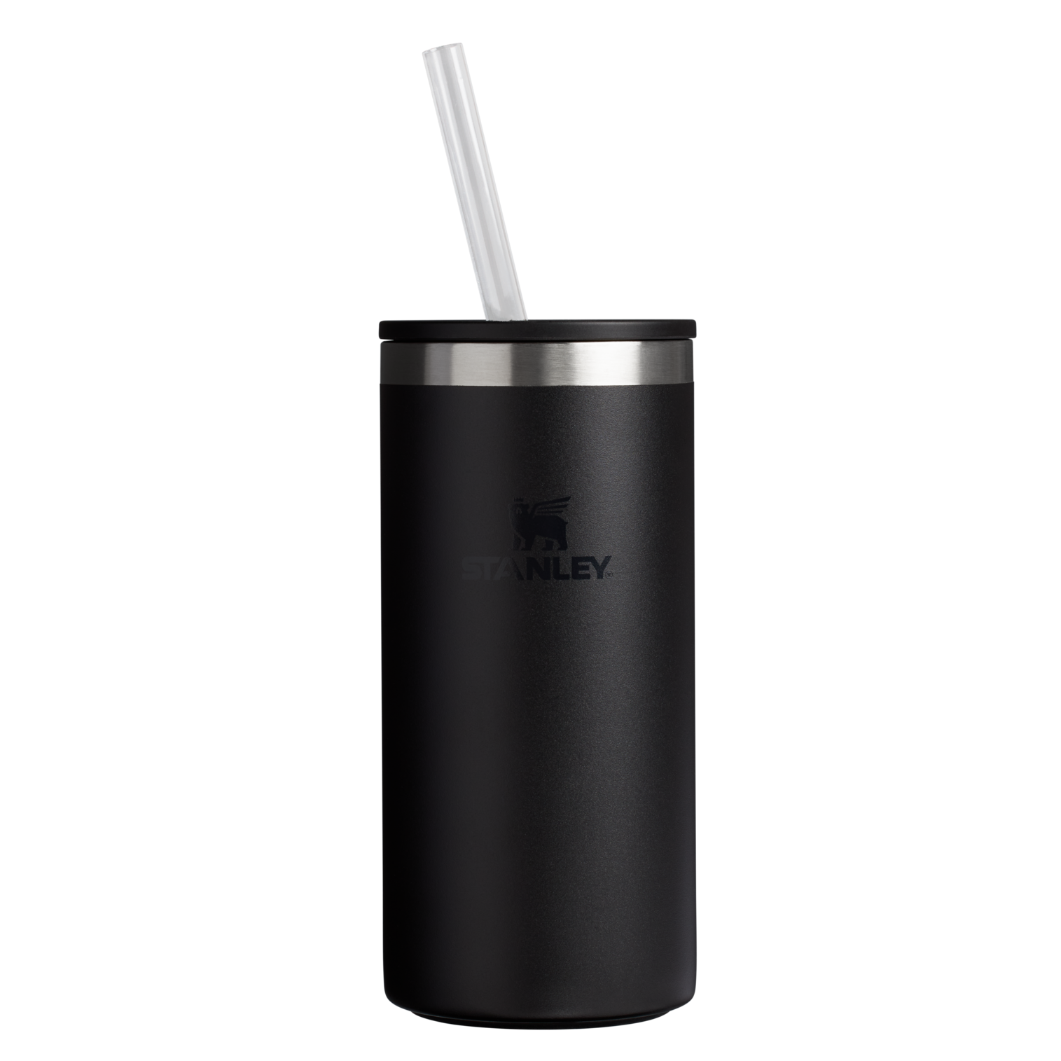 Ice-Retention The Everyday Tall Can Cooler Cup D117J - Julienne Series Portable Picnic Chiller Tote - Black 2.0