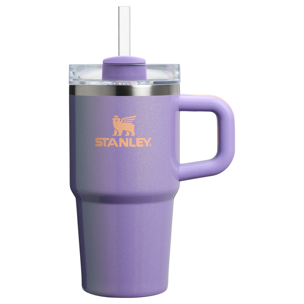 Double-Wall Vacuum The Quencher H2.O Flowstate Tumbler with Handle | Stanley Create D309N - Double-Wall Vacuum Insulated Travel Tumbler with Straw Detail