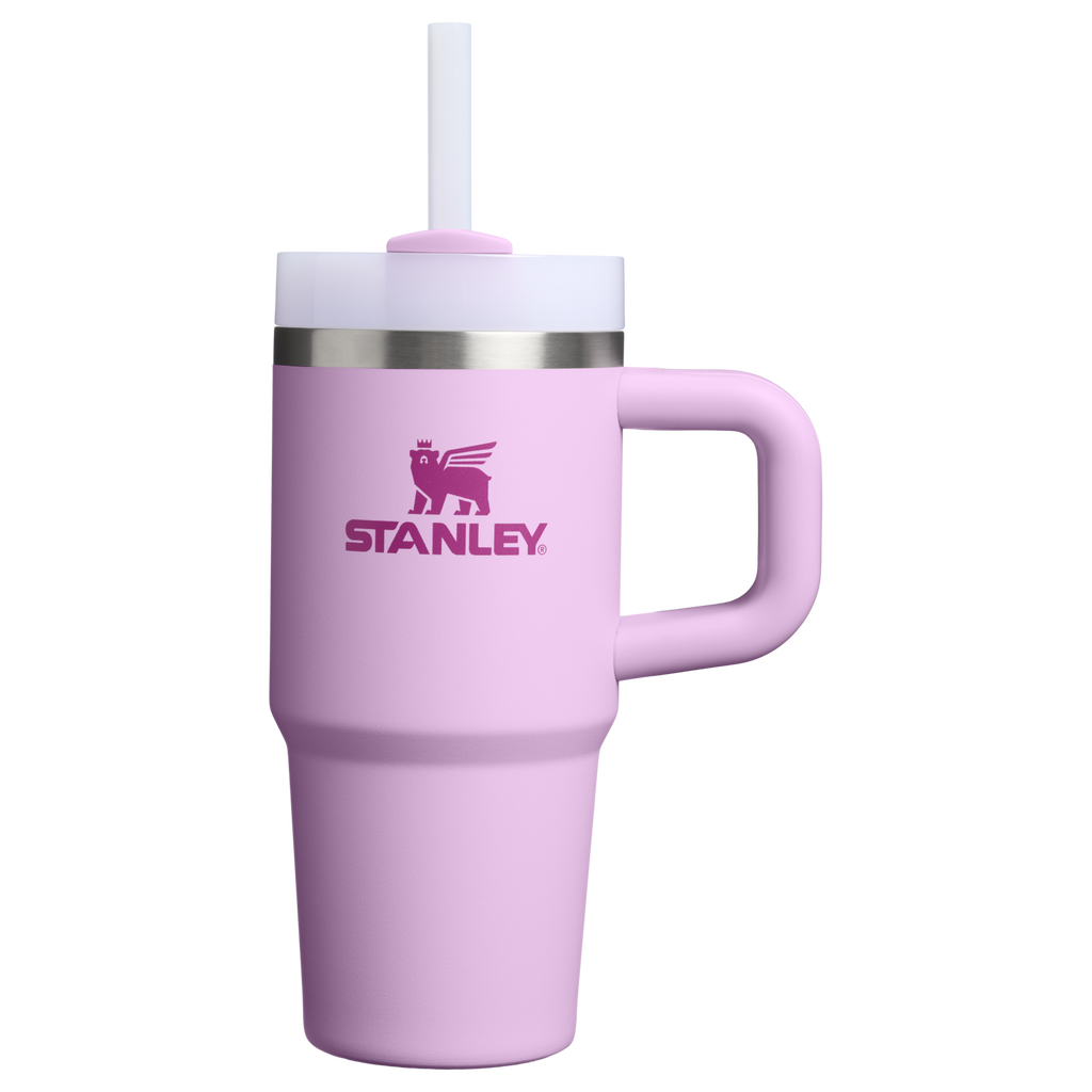 Splash-Resistant FlowState The Quencher H2.O Flowstate Tumbler | Stanley Create D291F - 40oz Large Capacity Car-Cup Friendly Quencher - Soft Orchid