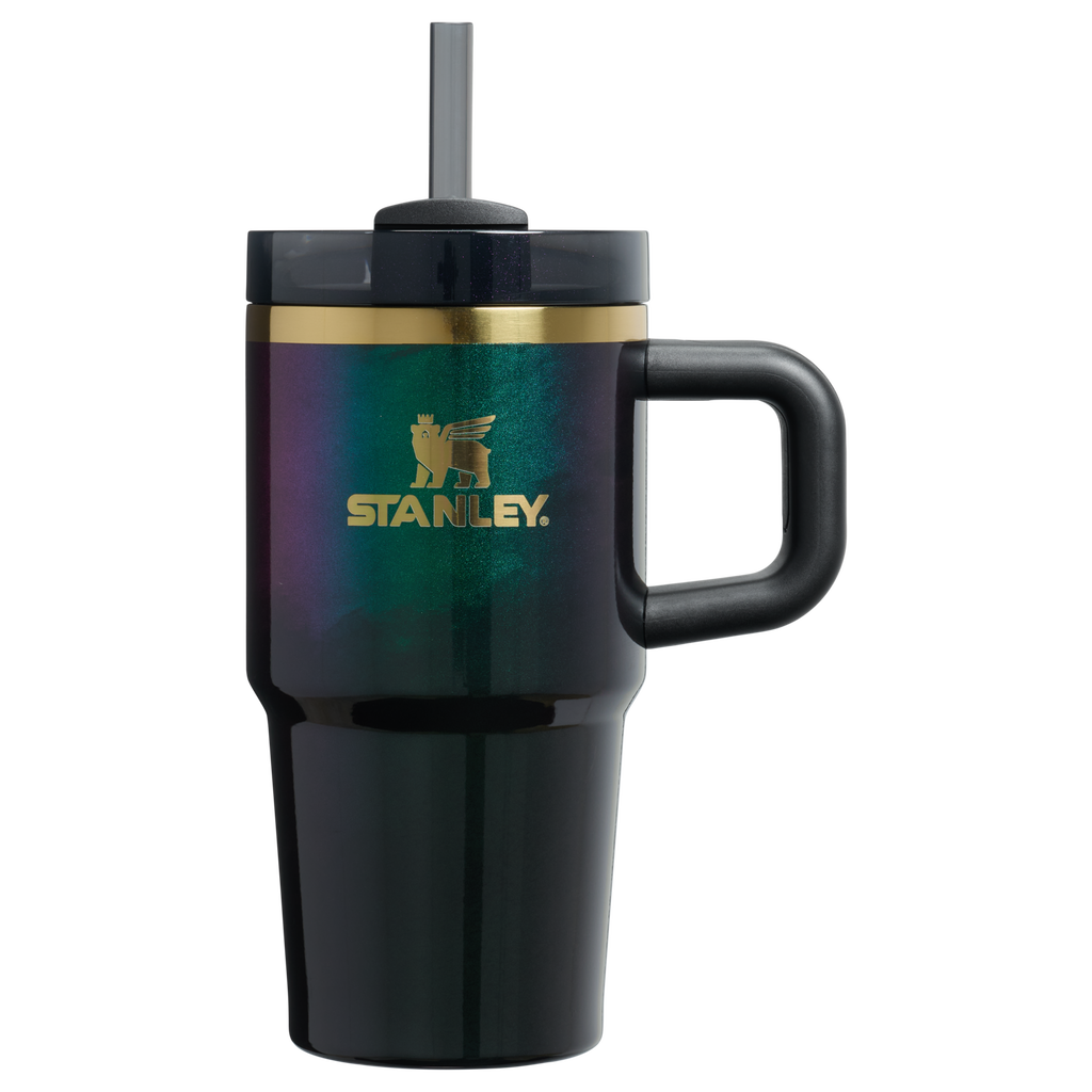 Splash-Resistant FlowState The Wicked for Good Quencher H2.0 Flowstate Tumbler D247R - FlowState 3-Position Lid Insulated Travel Mug - Elphaba For Good