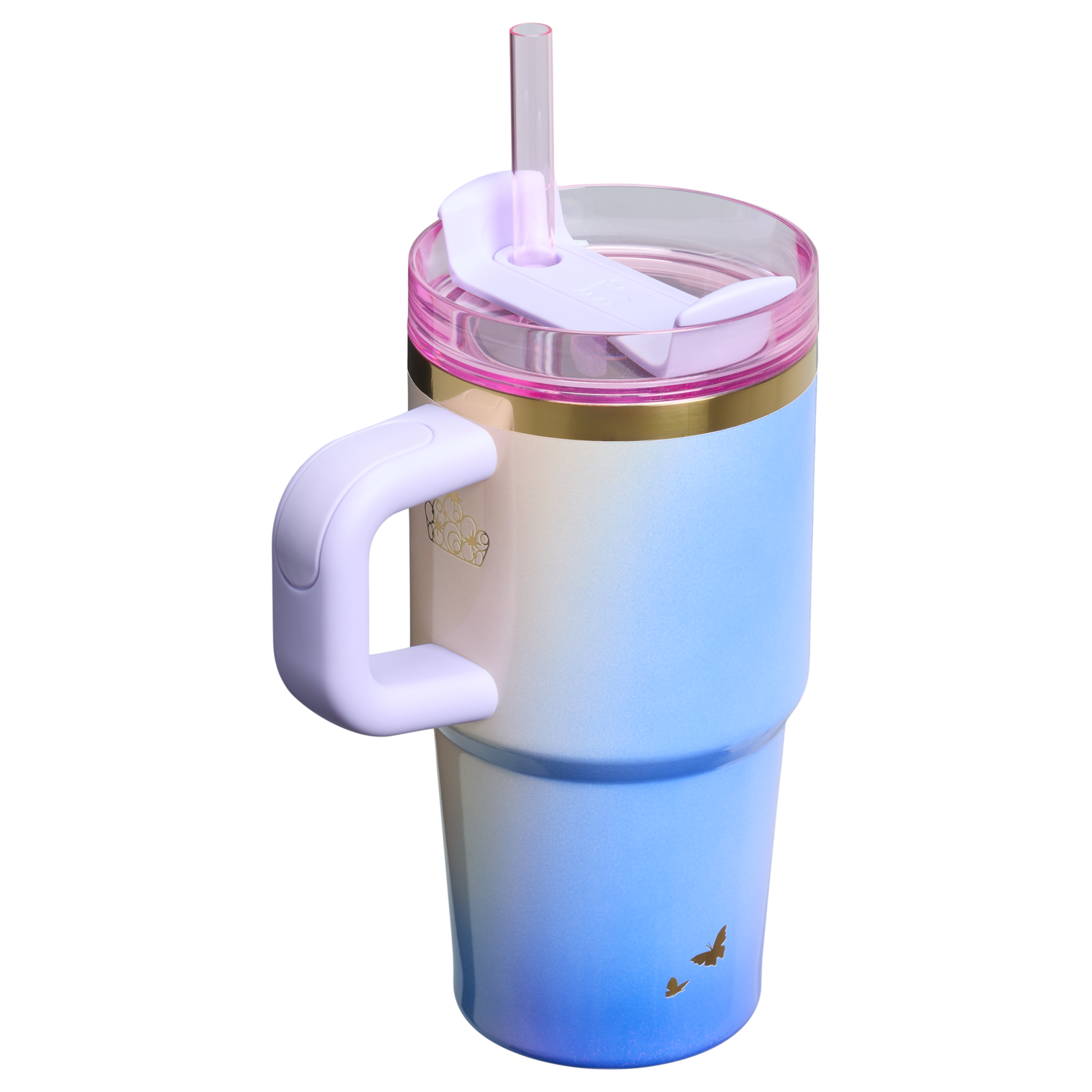 Splash-Resistant FlowState The Wicked for Good Quencher H2.0 Flowstate Tumbler D247R - FlowState 3-Position Lid Insulated Travel Mug Detail