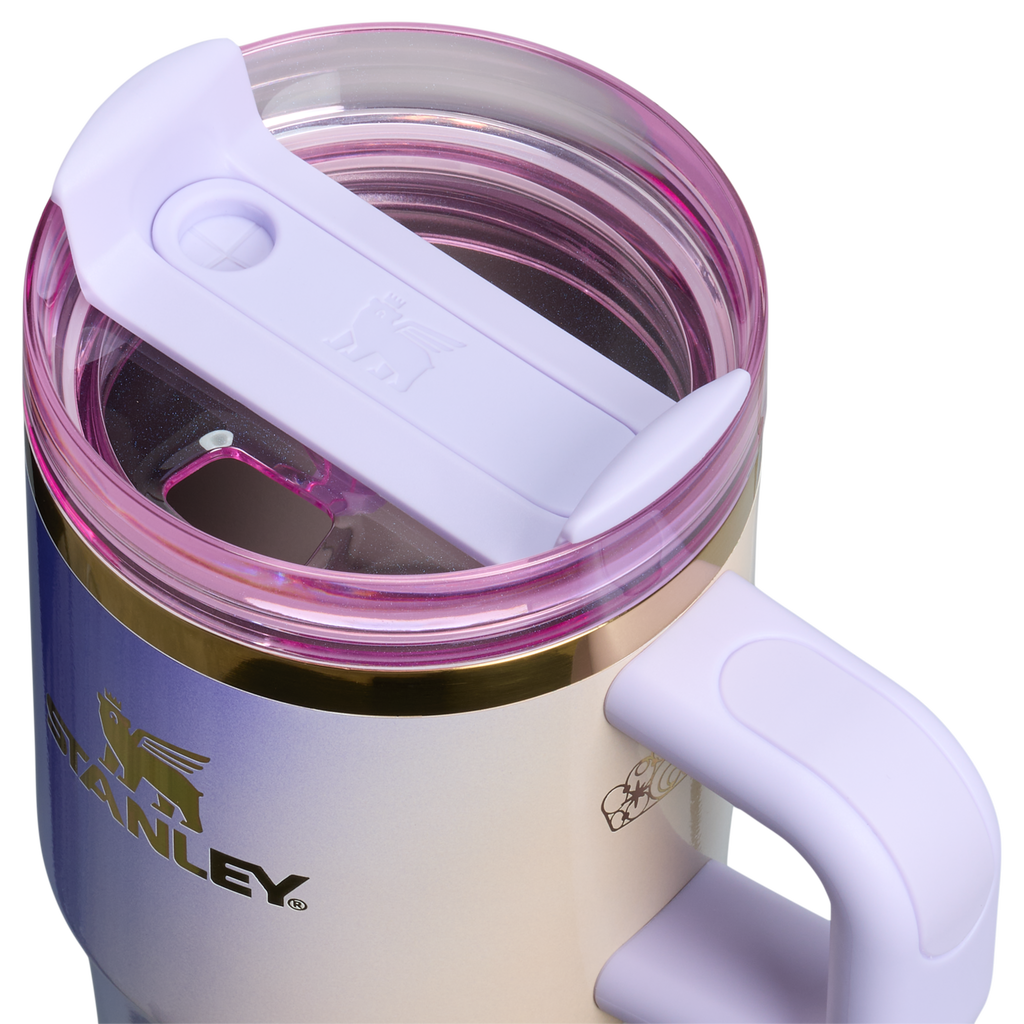 Splash-Resistant FlowState The Wicked for Good Quencher H2.0 Flowstate Tumbler D247R - FlowState 3-Position Lid Insulated Travel Mug Detail