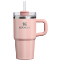 Large Capacity The Quencher H2.0 Flowstate Tumbler D344H - Double-Wall Vacuum Insulated Travel Tumbler with Straw - Peach Rose Picnic Stripe