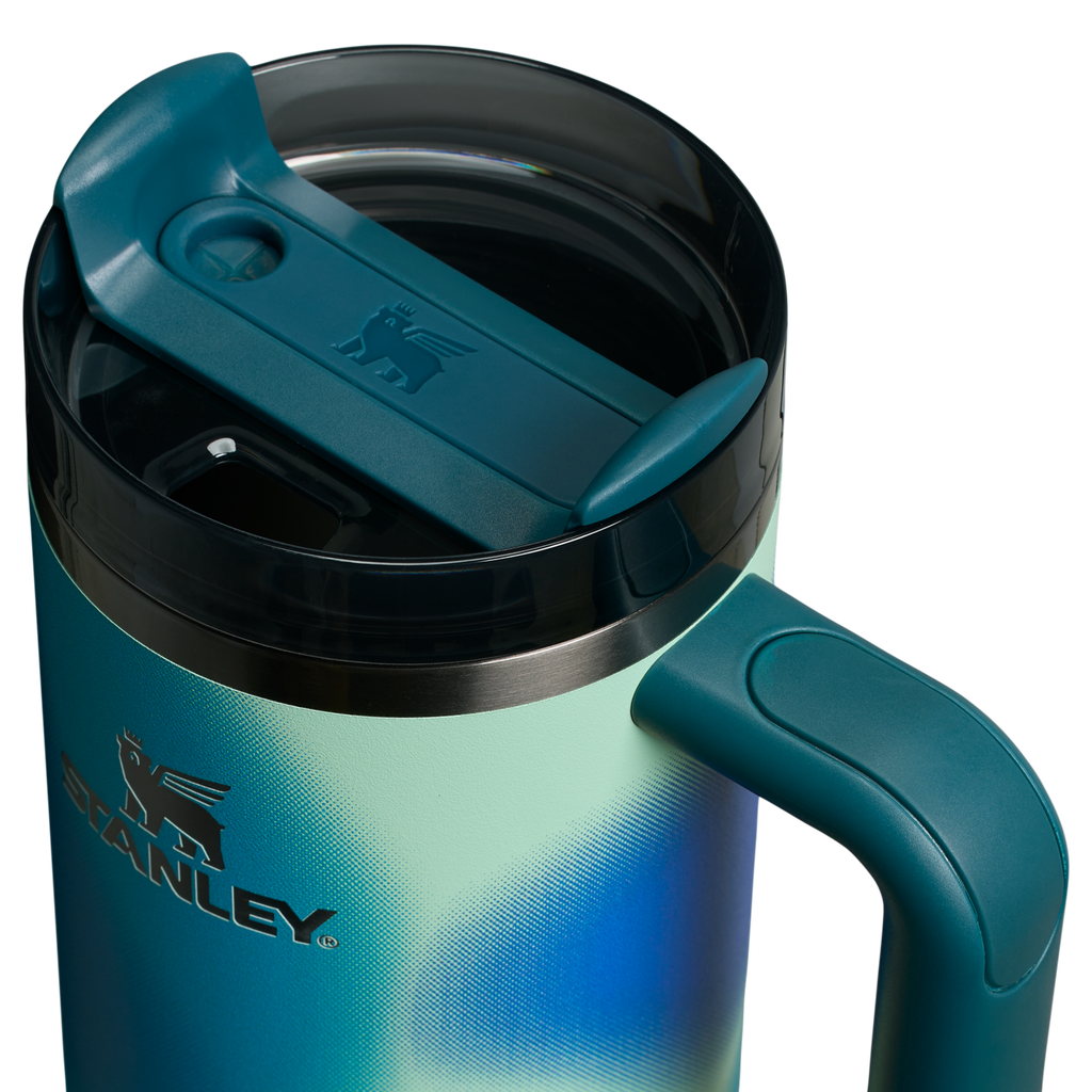 Splash-Resistant FlowState The Quencher H2.0 Flowstate Tumbler D051L - FlowState 3-Position Lid Insulated Travel Mug Detail