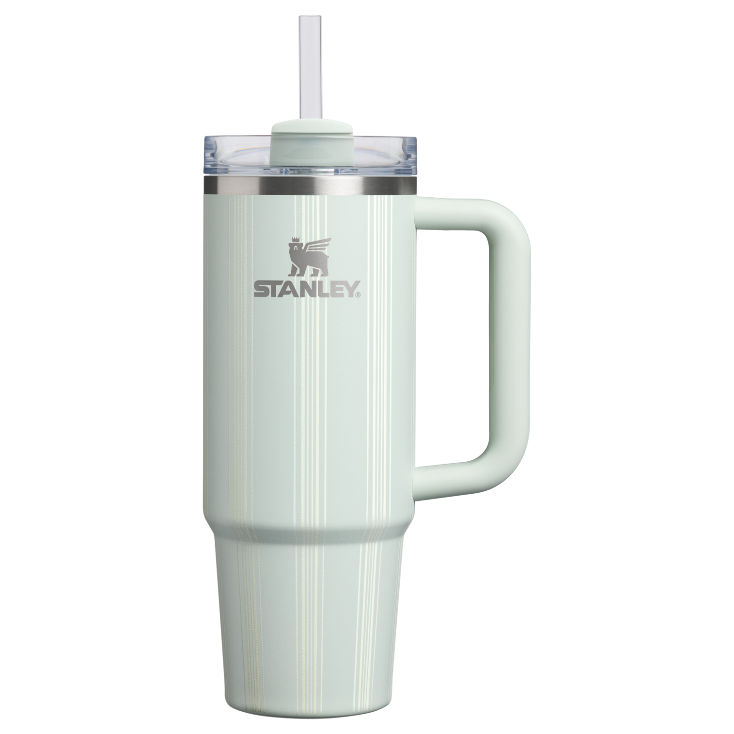 Insulated Travel The Quencher H2.0 Flowstate Tumbler D343V - Double-Wall Vacuum Insulated Travel Tumbler with Straw - Mist Picnic Stripe