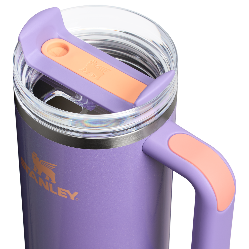 Splash-Resistant FlowState The Quencher H2.0 Flowstate Tumbler D051L - FlowState 3-Position Lid Insulated Travel Mug Detail
