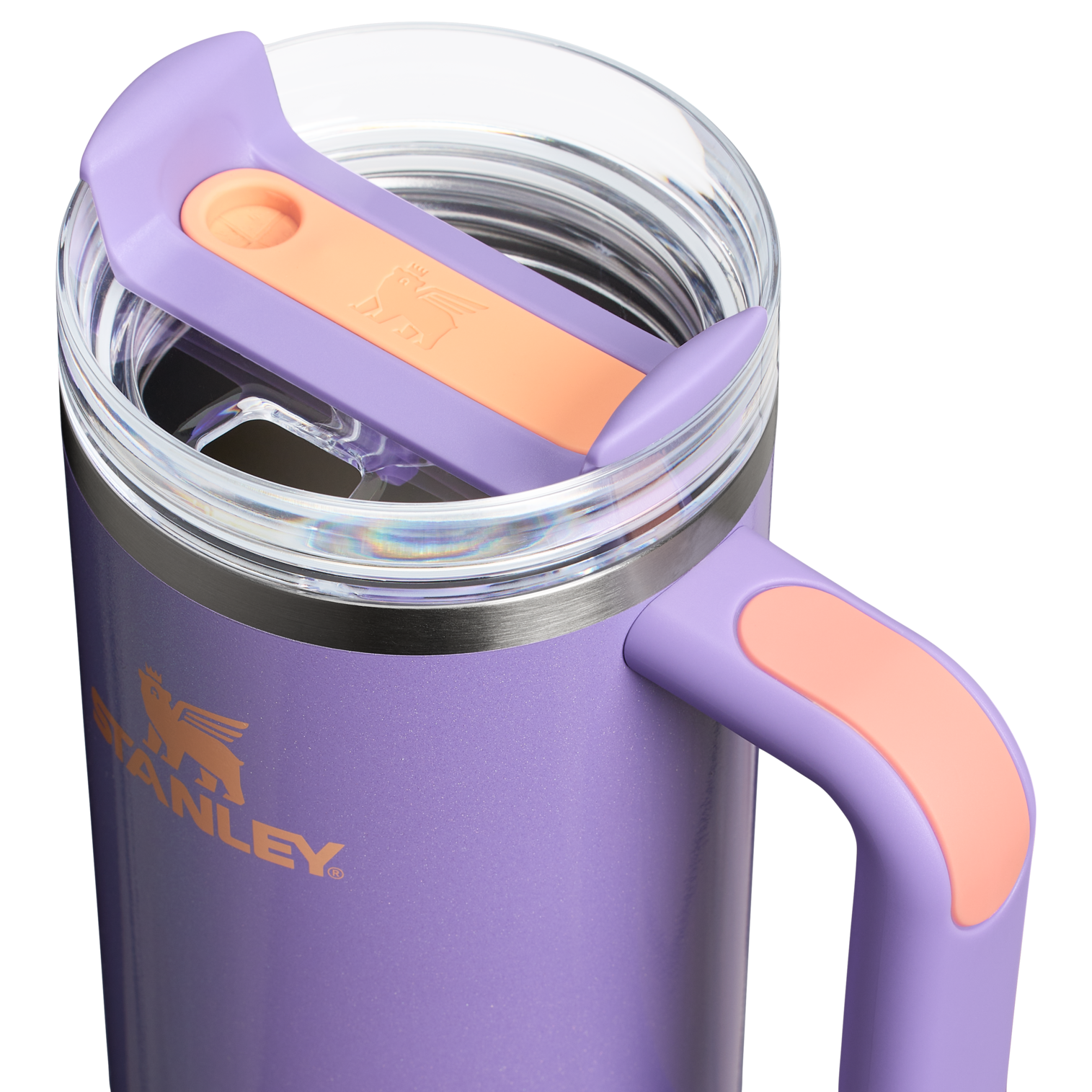 Splash-Resistant FlowState The Quencher H2.0 Flowstate Tumbler D051L - FlowState 3-Position Lid Insulated Travel Mug Detail