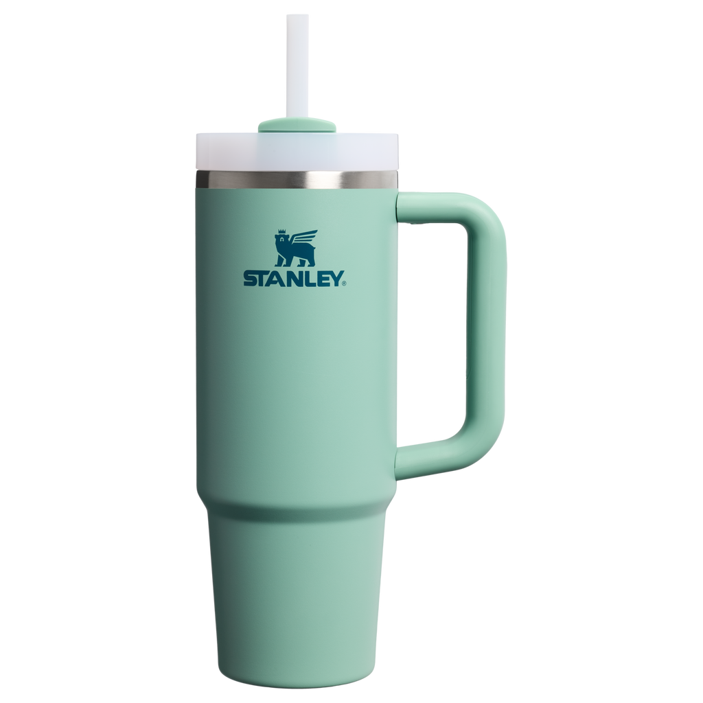 Double-Wall Vacuum The Quencher H2.0 Flowstate Tumbler | Stanley Create D331C - Double-Wall Vacuum Insulated Travel Tumbler with Straw - Spring Green