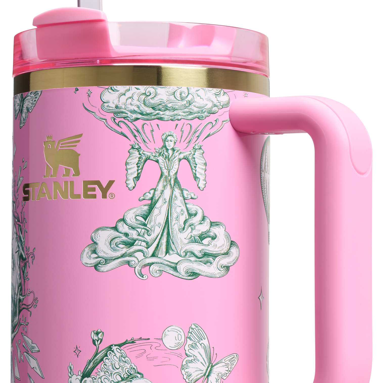 Insulated Travel The Wicked for Good Quencher H2.0 Flowstate Tumbler D245R - Double-Wall Vacuum Insulated Travel Tumbler with Straw Detail