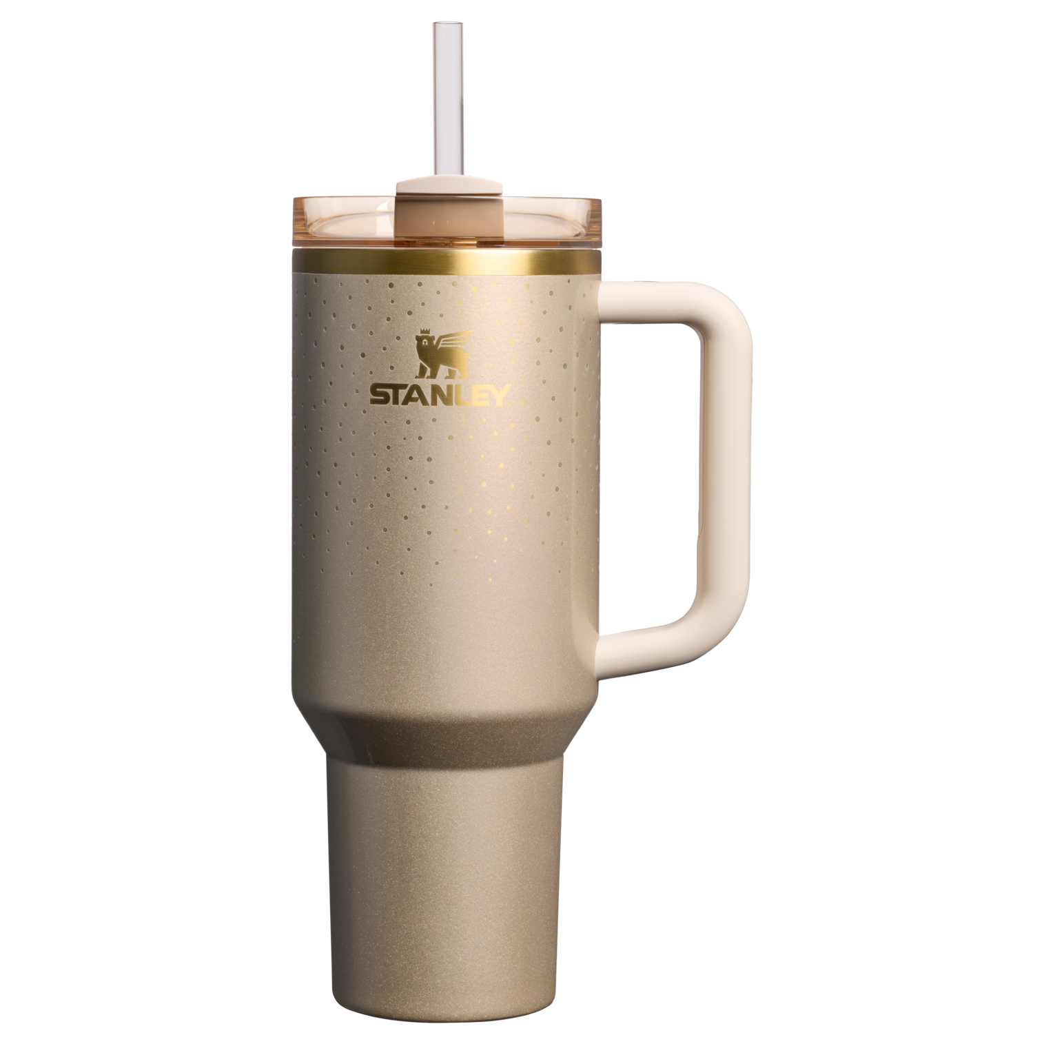 Large Capacity The Cheers & Cheer Quencher H2.0 Flowstate Tumbler D188Q - Premium Stainless Steel Straw Cup for All-Day Hydration - Prosecco Shimmer