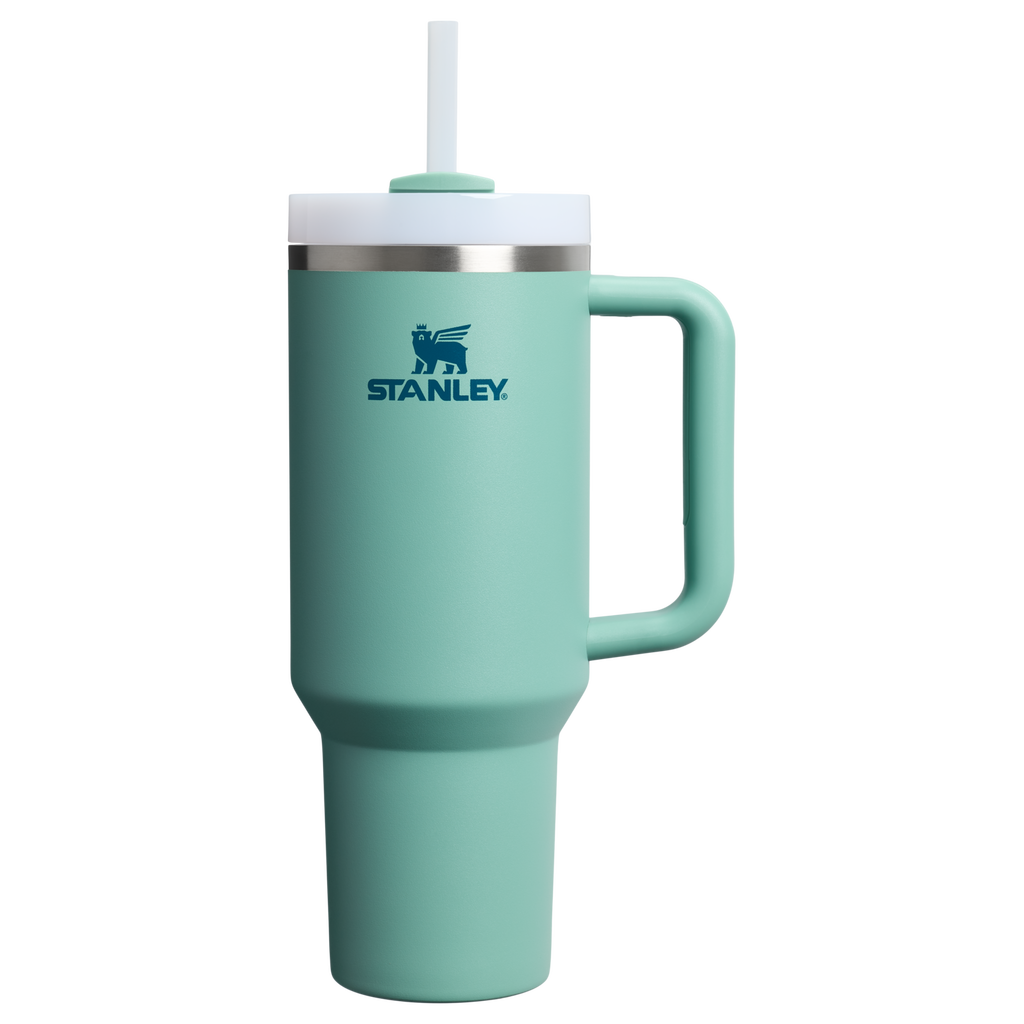 Insulated Travel The Quencher H2.0 Flowstate Tumbler  | Stanley Create D332L - Premium Stainless Steel Straw Cup for All-Day Hydration - Spring Green