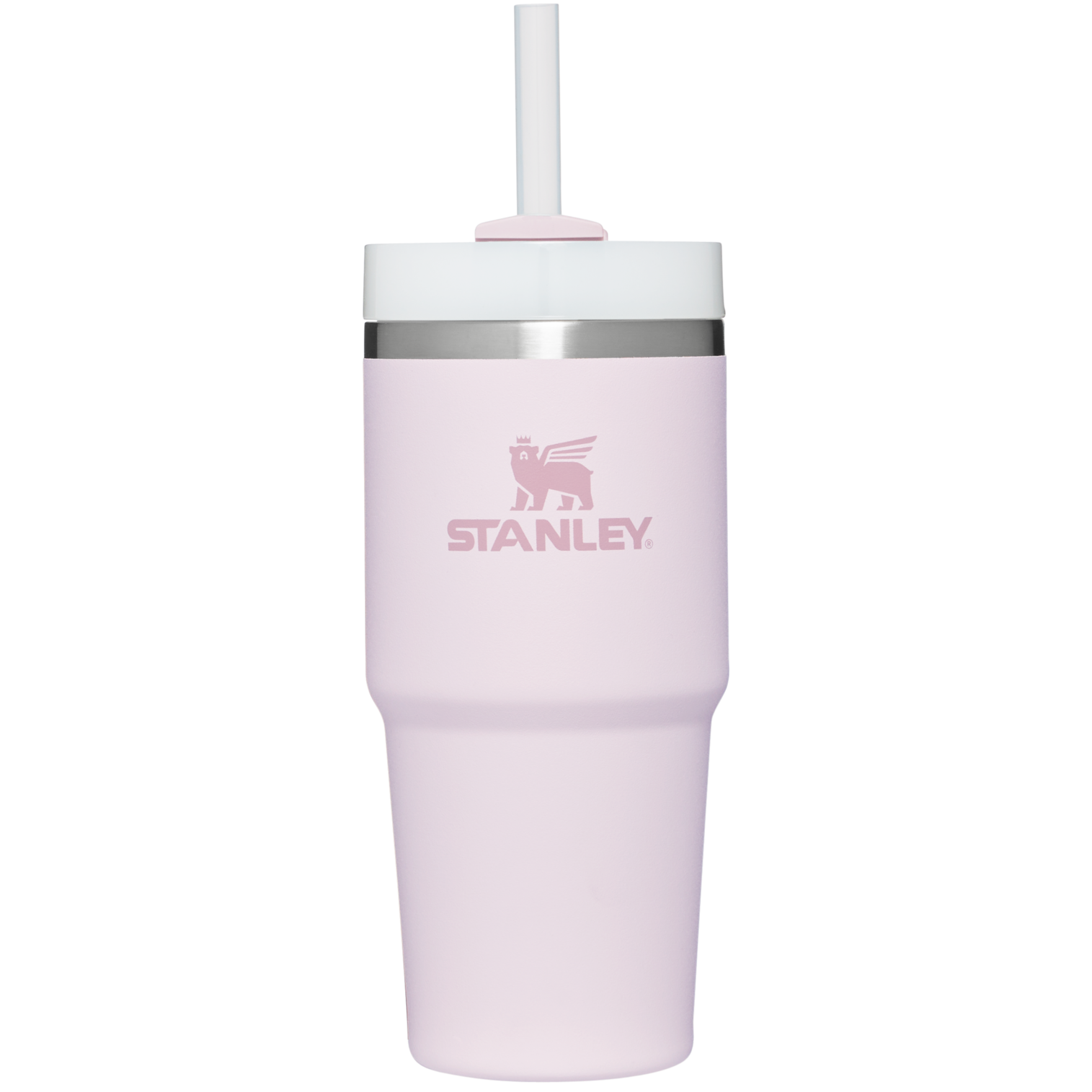 Double-Wall Vacuum The Quencher H2.0 Flowstate Tumbler D214X - Double-Wall Vacuum Insulated Travel Tumbler with Straw - Rose Quartz 2.0