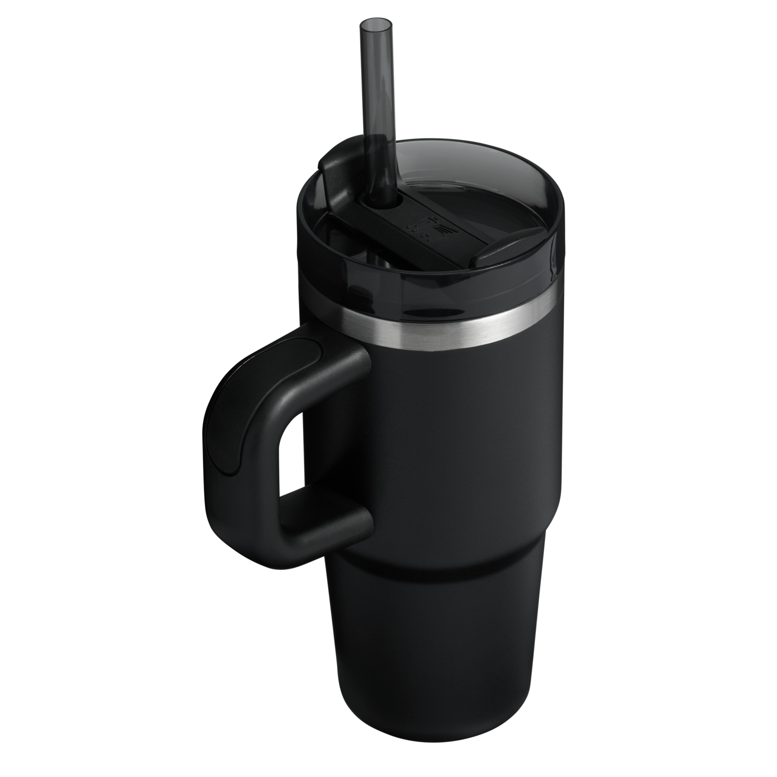 Double-Wall Vacuum The Quencher H2.O Flowstate Tumbler with Handle | Stanley Create D309N - Double-Wall Vacuum Insulated Travel Tumbler with Straw Detail