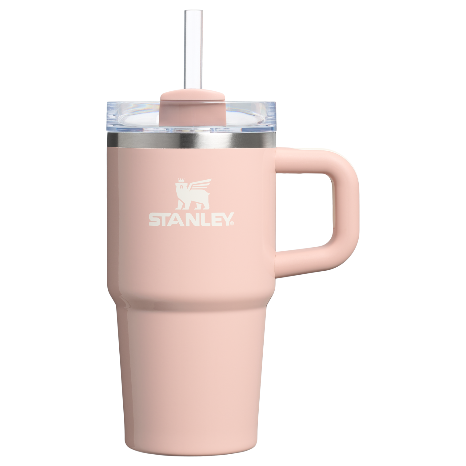 Double-Wall Vacuum The Quencher H2.O Flowstate Tumbler with Handle | Stanley Create D309N - Double-Wall Vacuum Insulated Travel Tumbler with Straw Detail