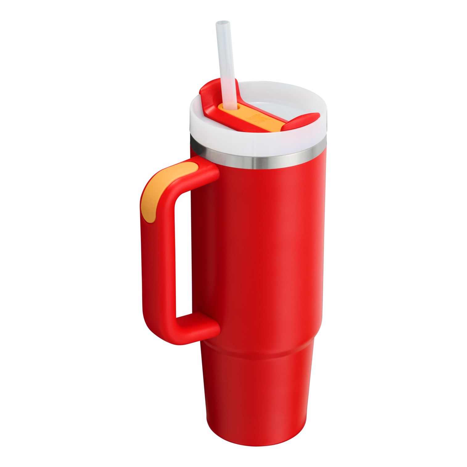 Double-Wall Vacuum The Quencher H2.0 Flowstate Tumbler | Stanley Create D331C - Double-Wall Vacuum Insulated Travel Tumbler with Straw Detail