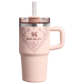 Splash-Resistant FlowState The Quencher H2.O Flowstate Tumbler D124E - FlowState 3-Position Lid Insulated Travel Mug - Conch Floral