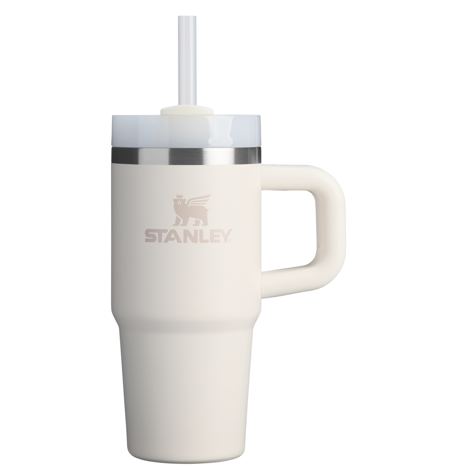 Splash-Resistant FlowState The Quencher H2.O Flowstate Tumbler D068Z - Double-Wall Vacuum Insulated Travel Tumbler with Straw - Cream 2.0
